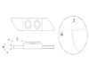 Abstechplatte 0° mit Spanbrecher und Radius (1051 RP-r)